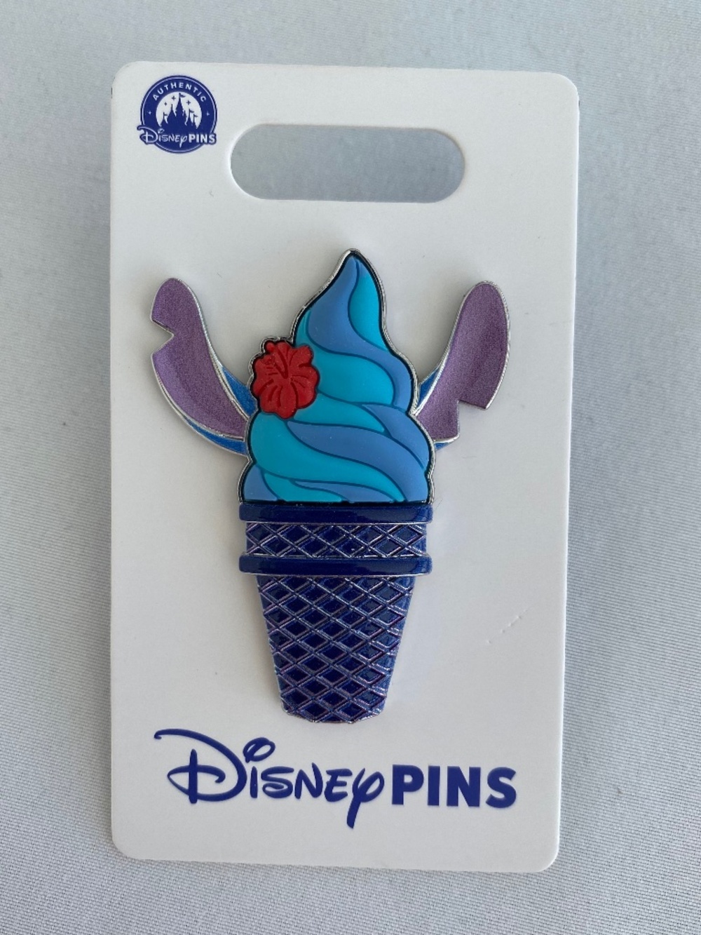 Disney Parks Stitch 3D Ice Cream Cone Pin NWT